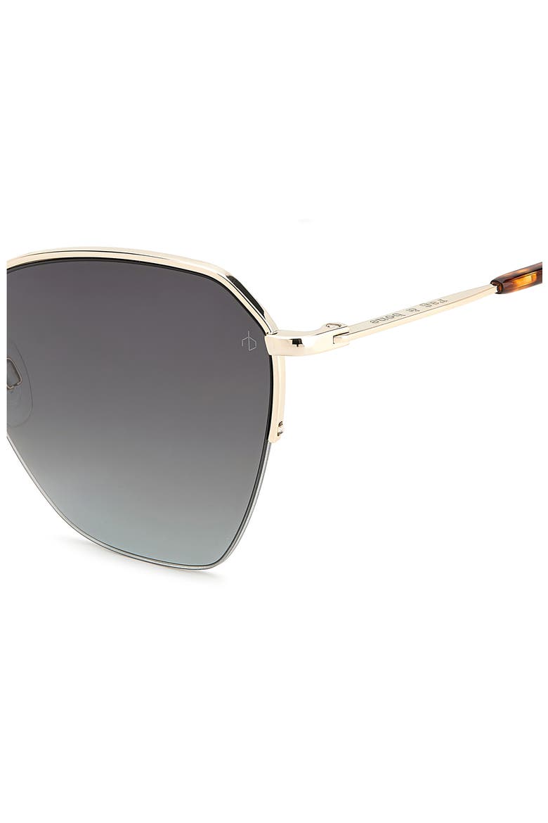58mm Cat Eye Sunglasses, Alternate, color, GOLD