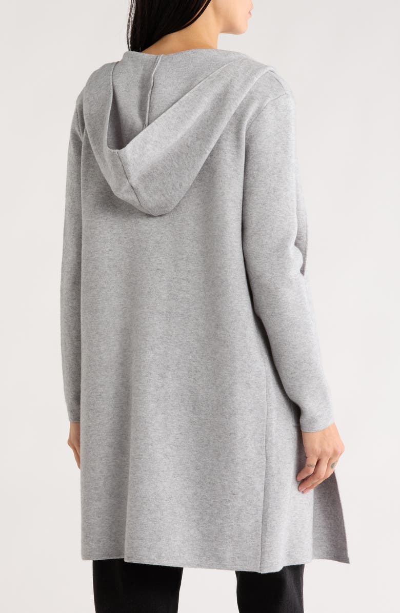 Love Token Jennifer Hooded Longline Cardigan, Alternate, color, Grey