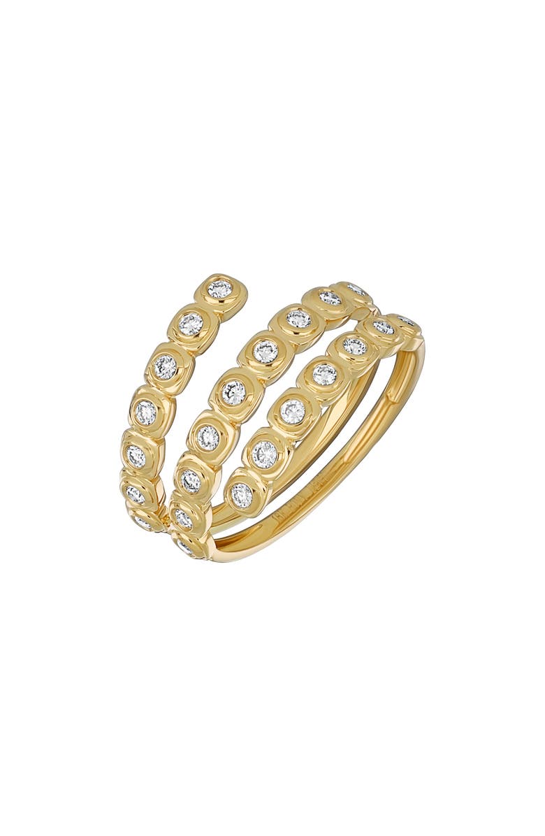 Bony Levy Monaco Diamond Coil Ring, Main, color, 18K Yellow Gold