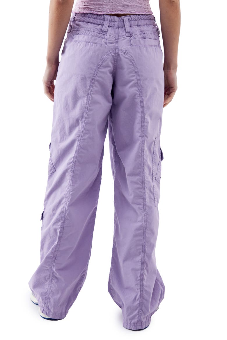 Y2K Low Rise Cargo Pants, Alternate, color, LILAC