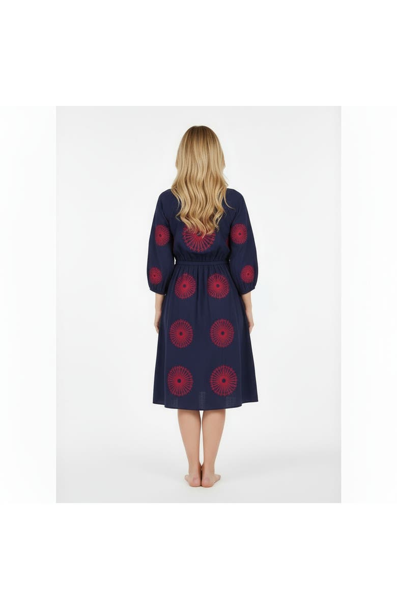 Busy Bees Colette Flutter Sleeve Top Cornflower Blue Mini Stripe, Alternate, color, Cornflower Blue Mini Stripe