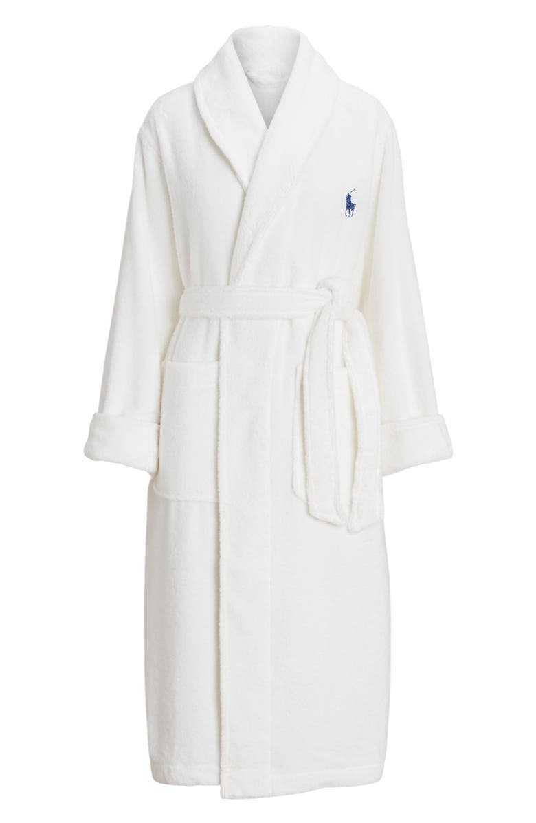 Polo Ralph Lauren Bear Print Organic Cotton Robe, Alternate, color,