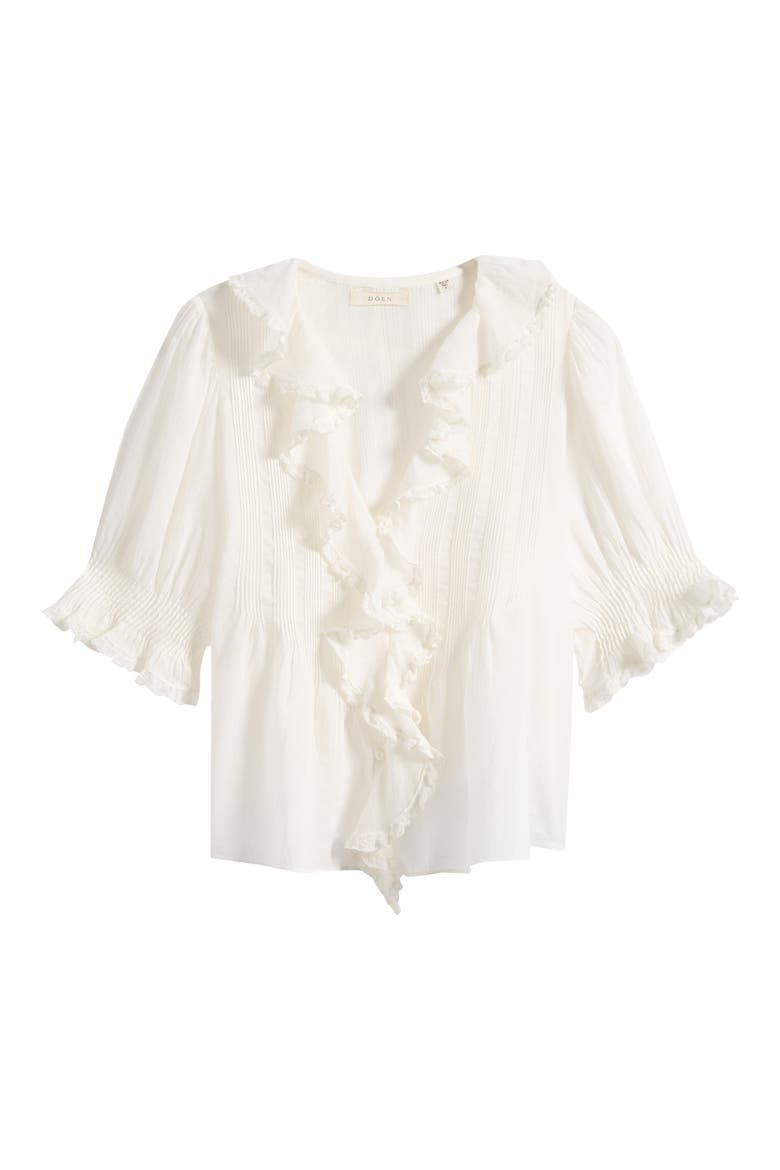 Henri Organic Cotton Voile Top, Alternate, color, SALT