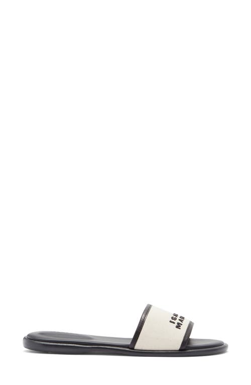 Isabel Marant Vikee Logo Slide Sandal In Multi