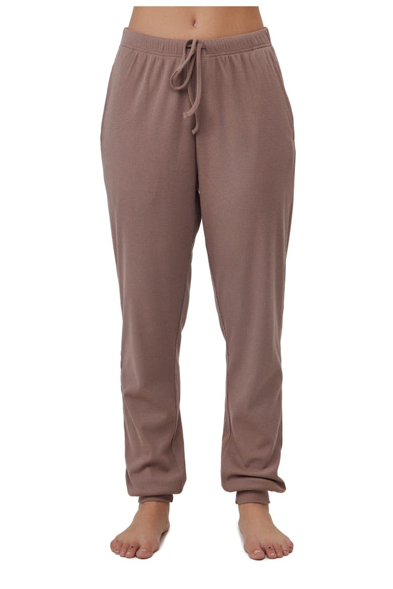 Sandy Days Loungewear Jogger Bottoms, Main, color, Coffee