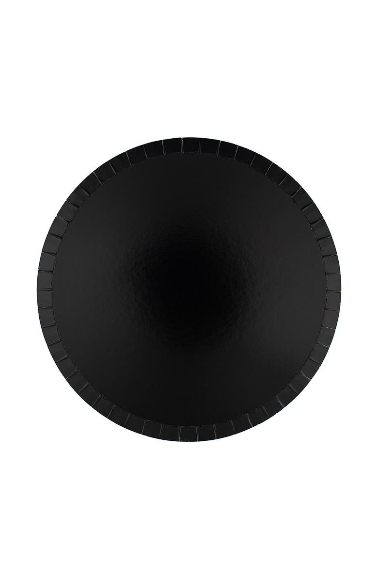 Jollity & Co Solid Color Dinner Plates, Main, color, Onyx