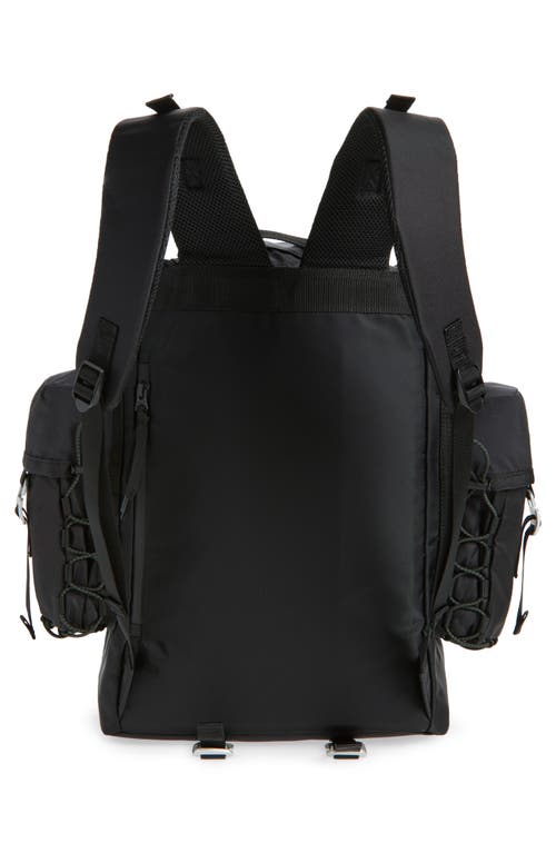 Sacai Hike Tech Canvas Backpack In Black