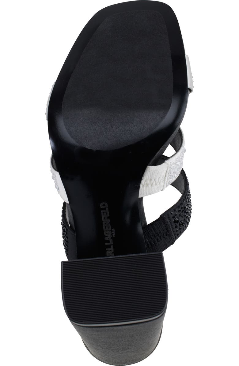 KARL LAGERFELD PARIS Rickie Rhinestone Slide Sandal, Alternate, color,