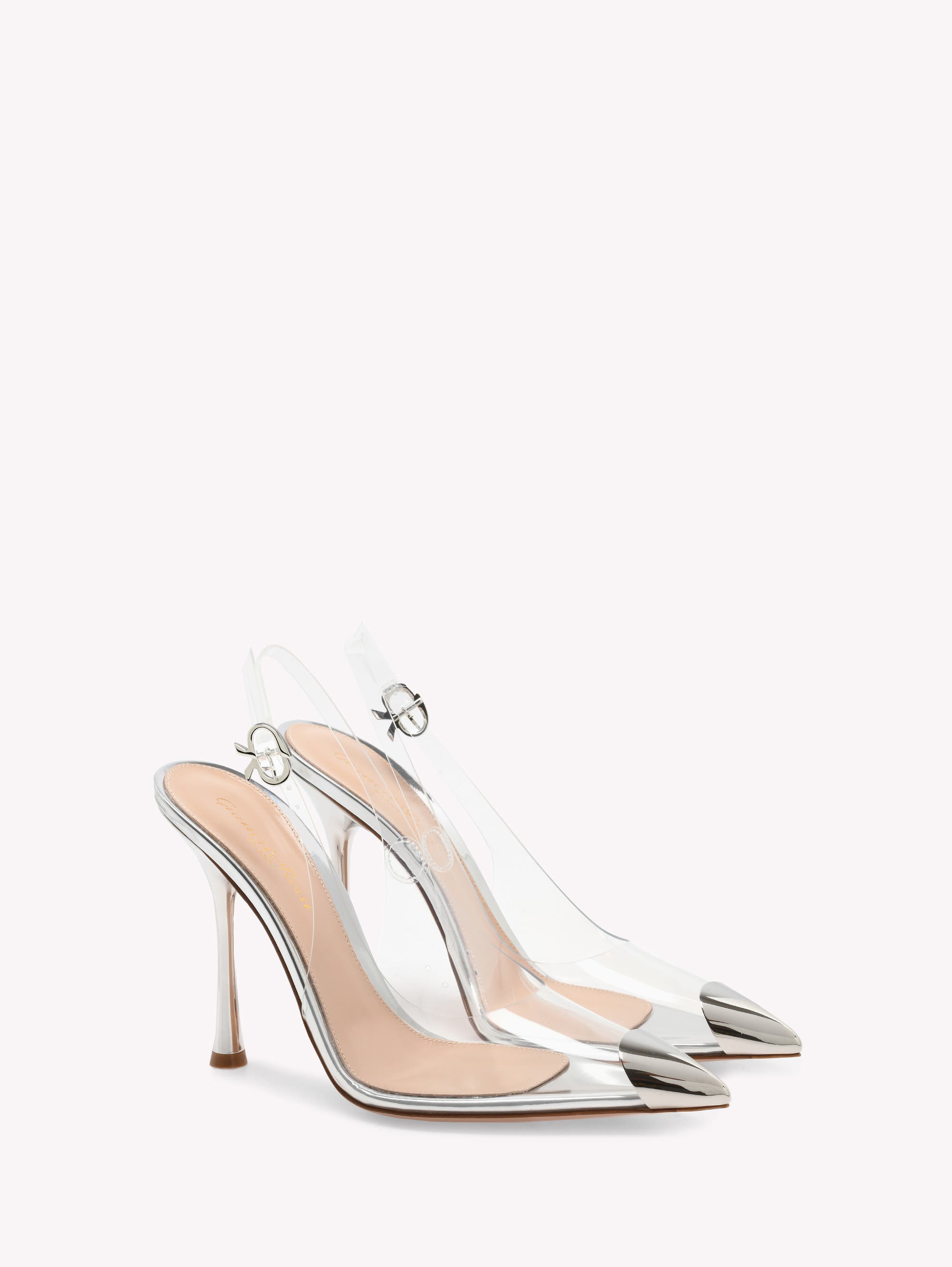 Gianvito Rossi Diana Slingback, Alternate, color, Silver Tpu