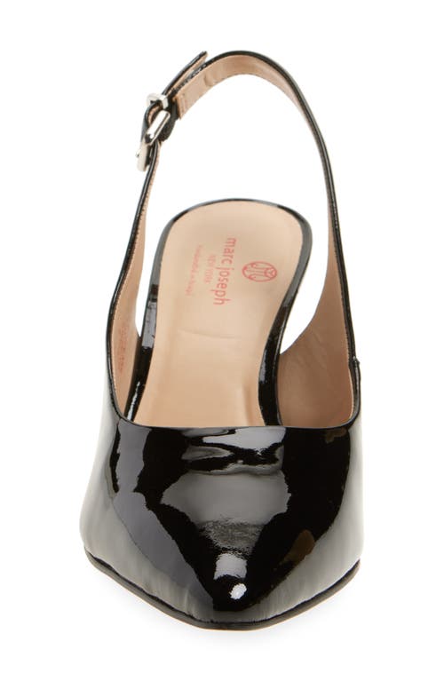 Marc Joseph New York Juliana Patent Leather Slingback Pump In Black Soft Patent