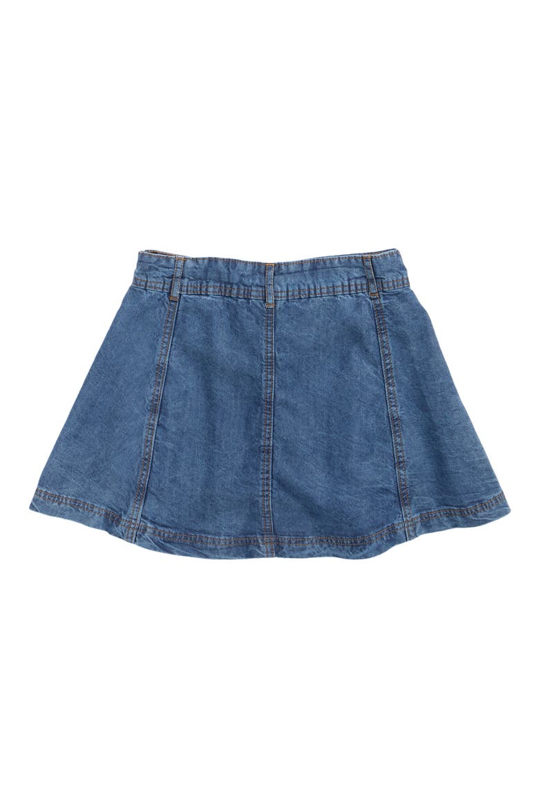Kids' Denim Circle Skirt, Alternate, color, MID WASH INDIGO