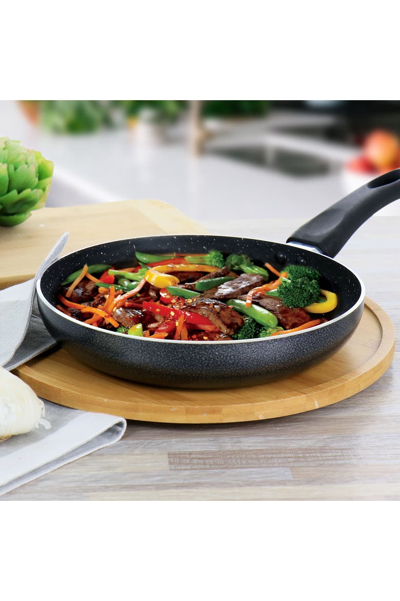 9.4 in. Nonstick Aluminum Frying Pan, Alternate, color, Grey