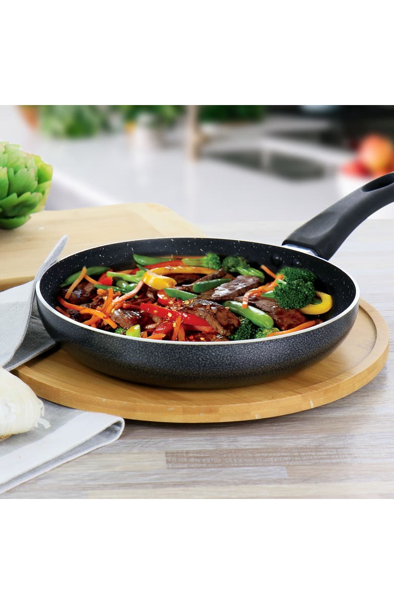 OSTER 9.4 in. Nonstick Aluminum Frying Pan, Alternate, color, Grey