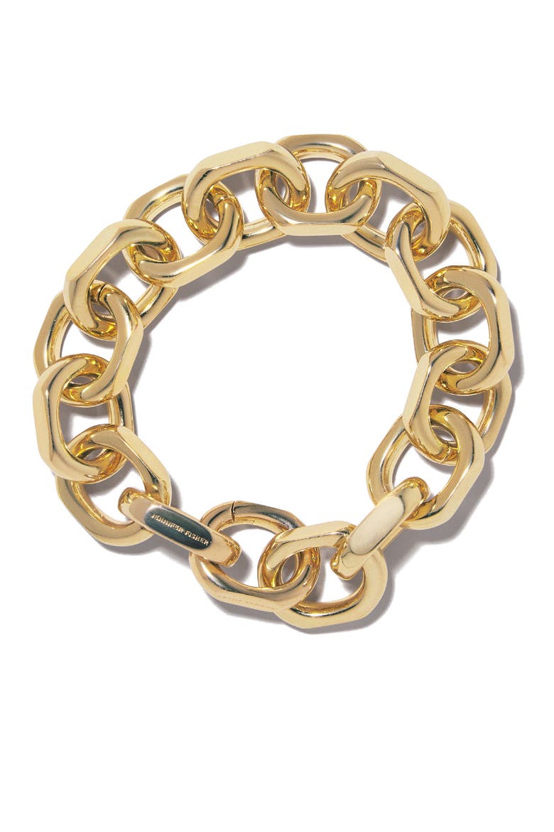 Small City Link Bracelet, Main, color, GOLD