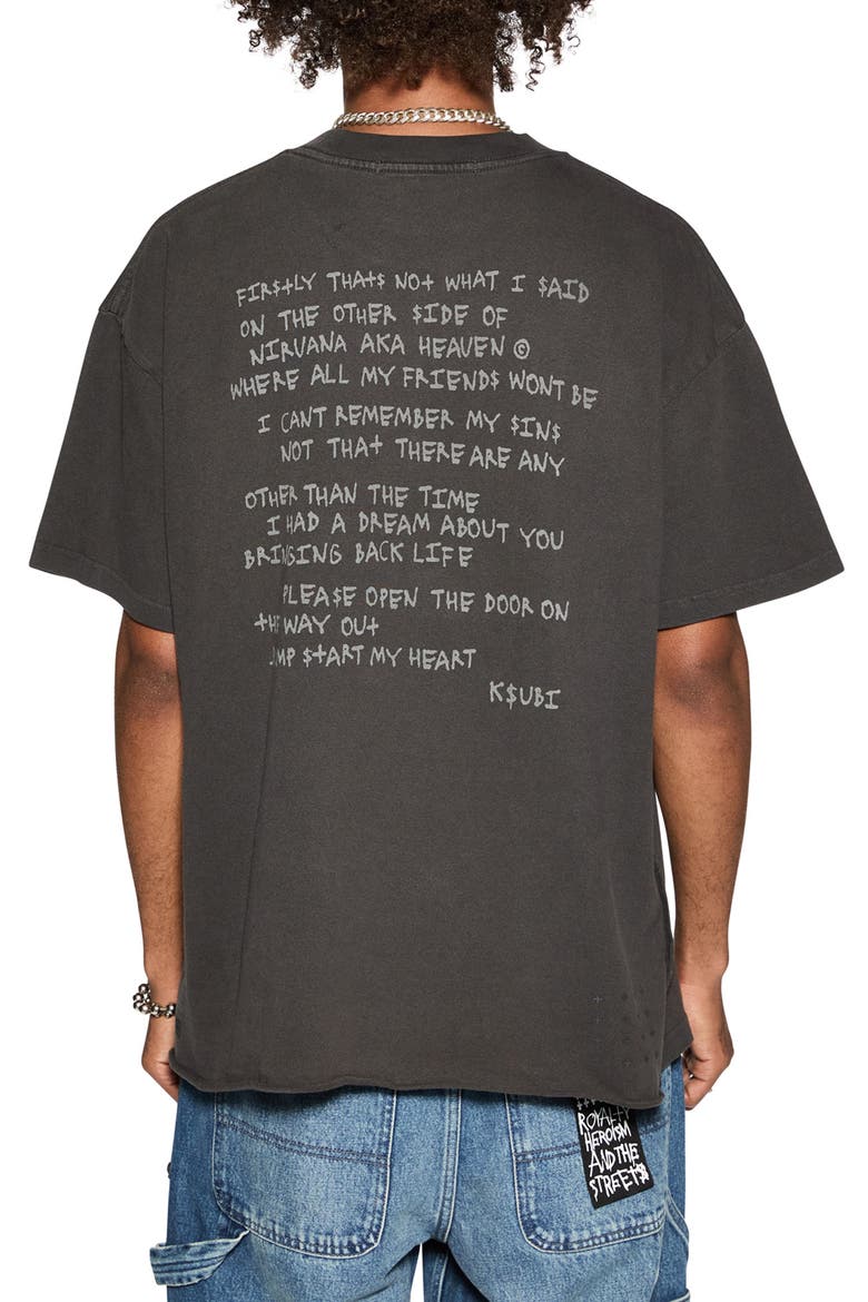 Hit List Ekcess Oversize Graphic T-Shirt, Alternate, color, BLACK