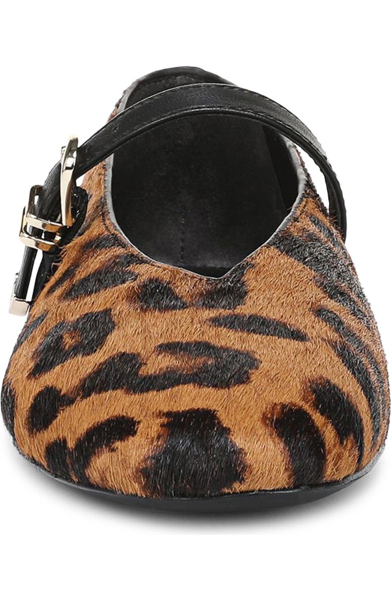 Favorite Daughter Margot Genuine Calf Hair Mary Jane Flat, Alternate, color, Brandy Brown Leopard Print