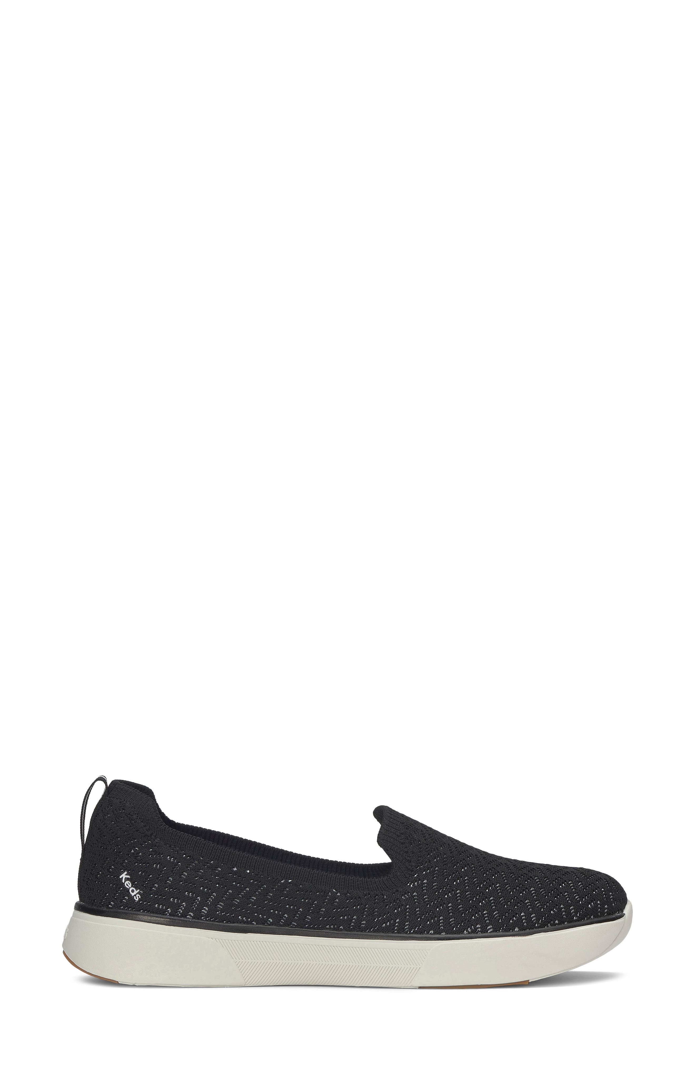 Keds<sup
®</sup
 Bliss Loafer, Alternate, color, Black/ White