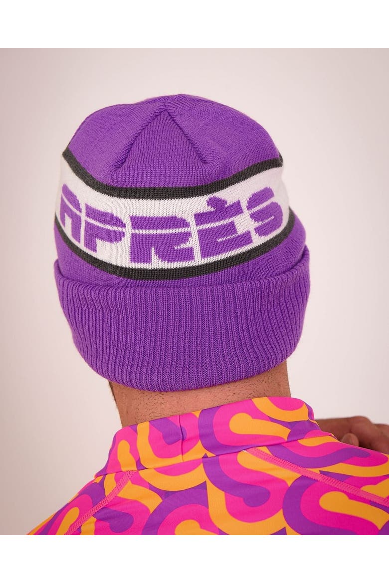 Après Beanie, Alternate, color, Purple, White, Grey