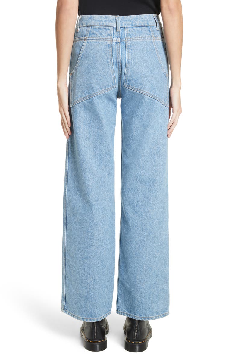 Eckhaus Latta EL Wide Leg Jeans, Alternate, color,