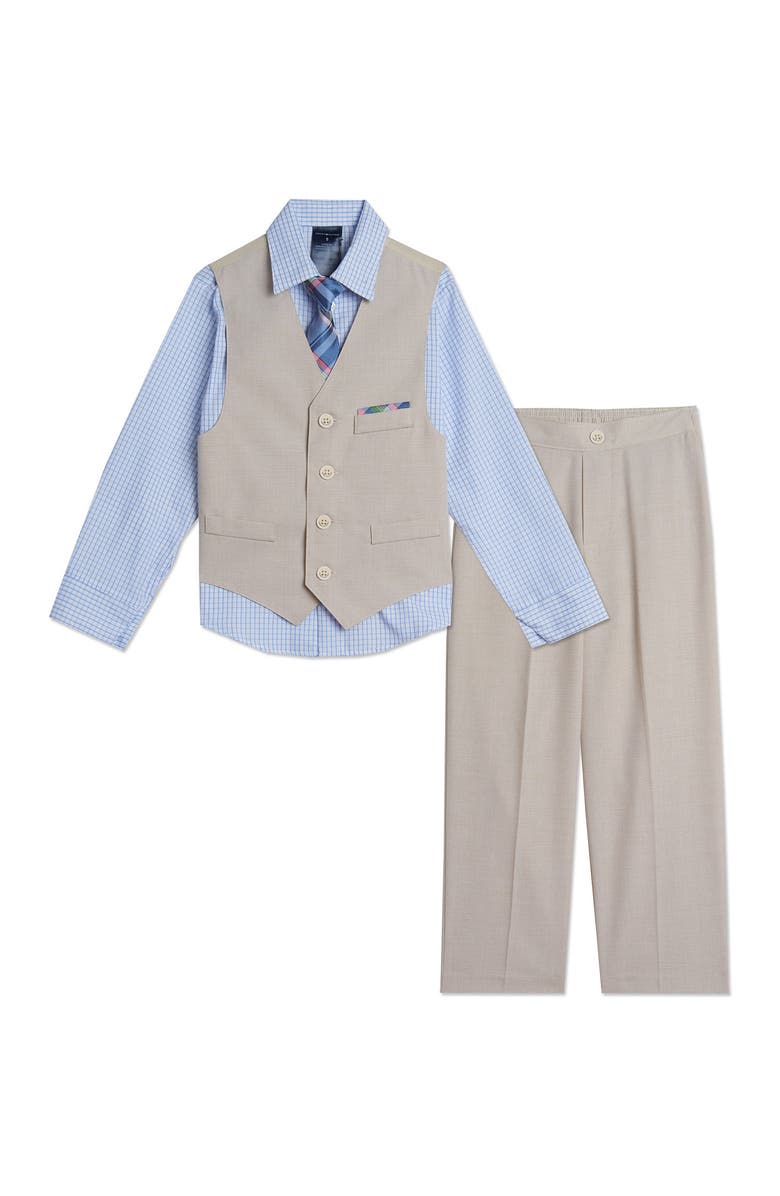 Tommy Hilfiger Micro Texture Vest Set, Main, color, 