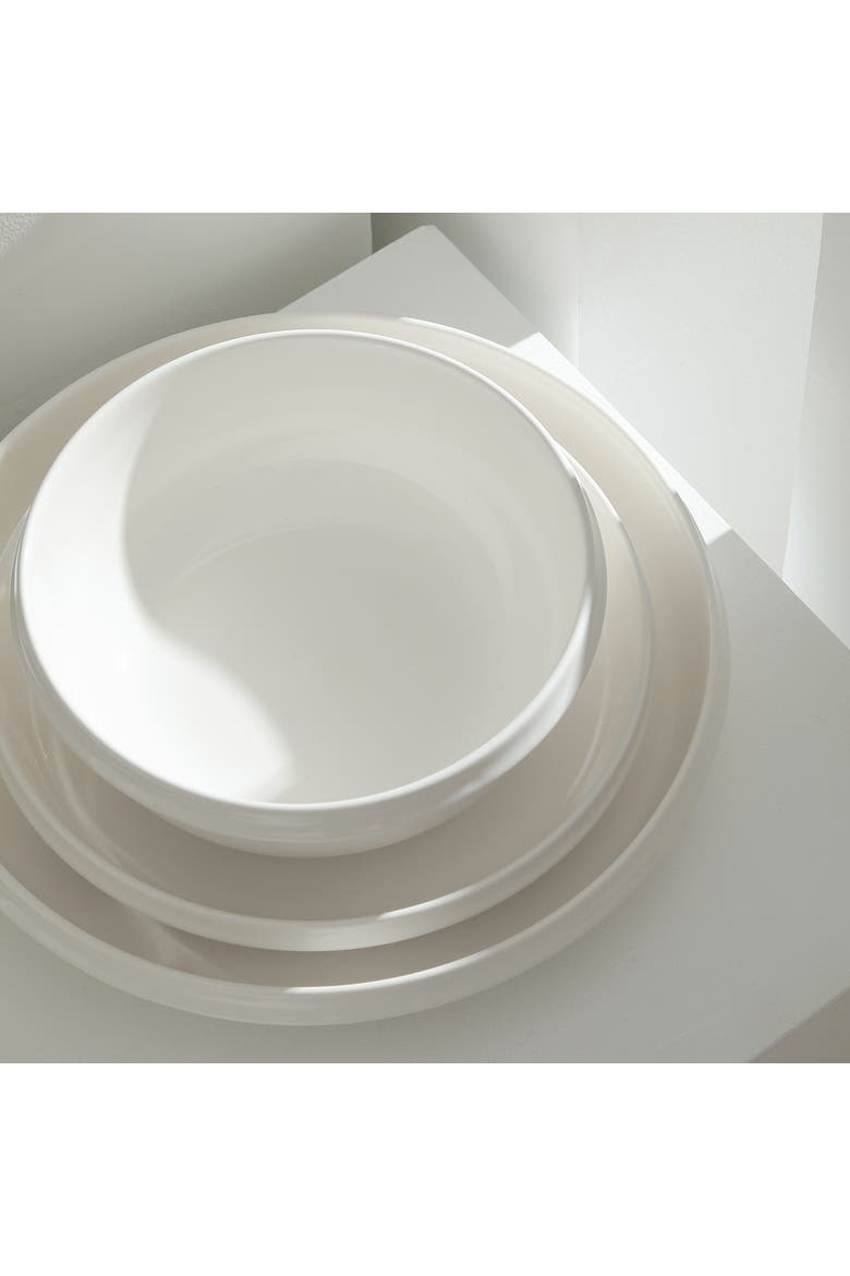 Verso Porcelain 24-Piece Dinnerware Set, Alternate, color, White