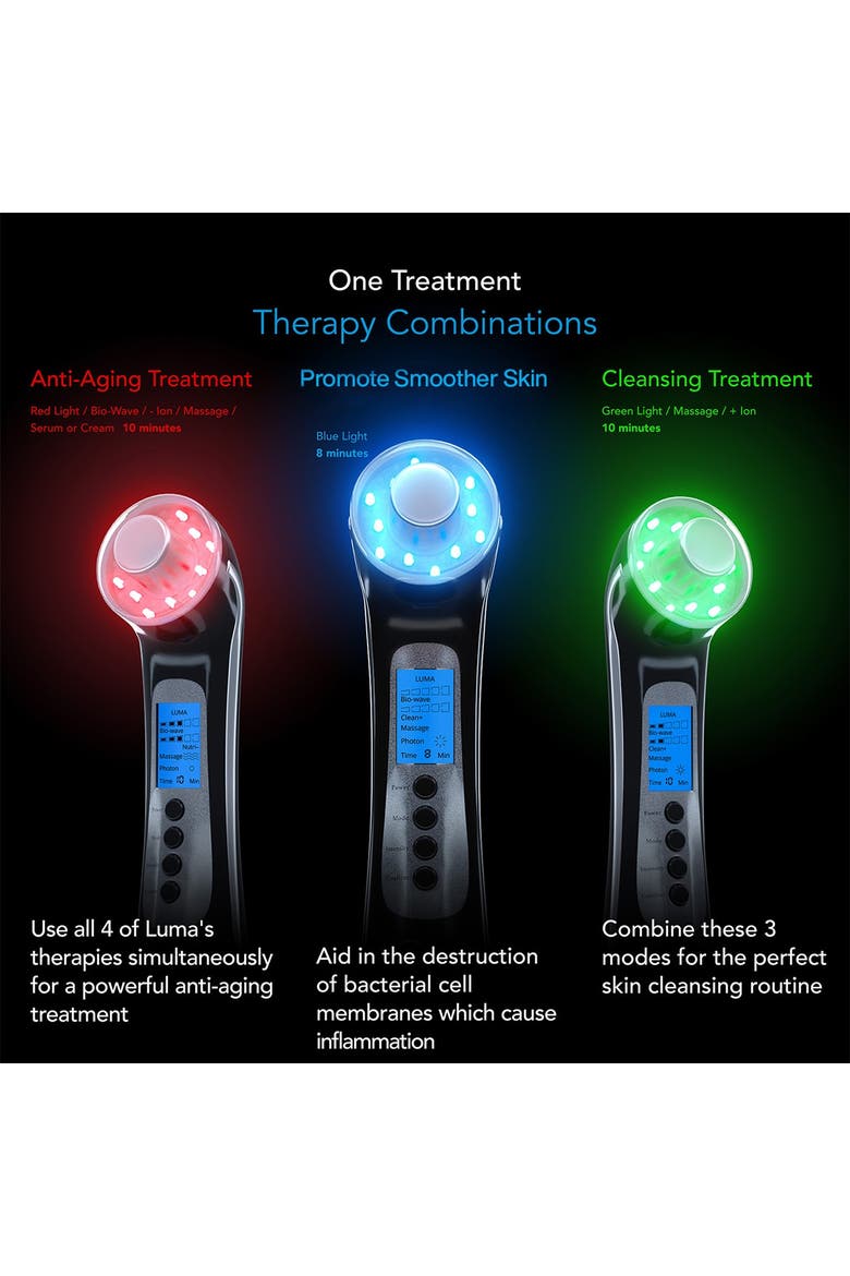 Luma 4-in-1 Skin Therapy Wand - Ion Therapy LED Light Machine, Alternate, color, NO COLOR