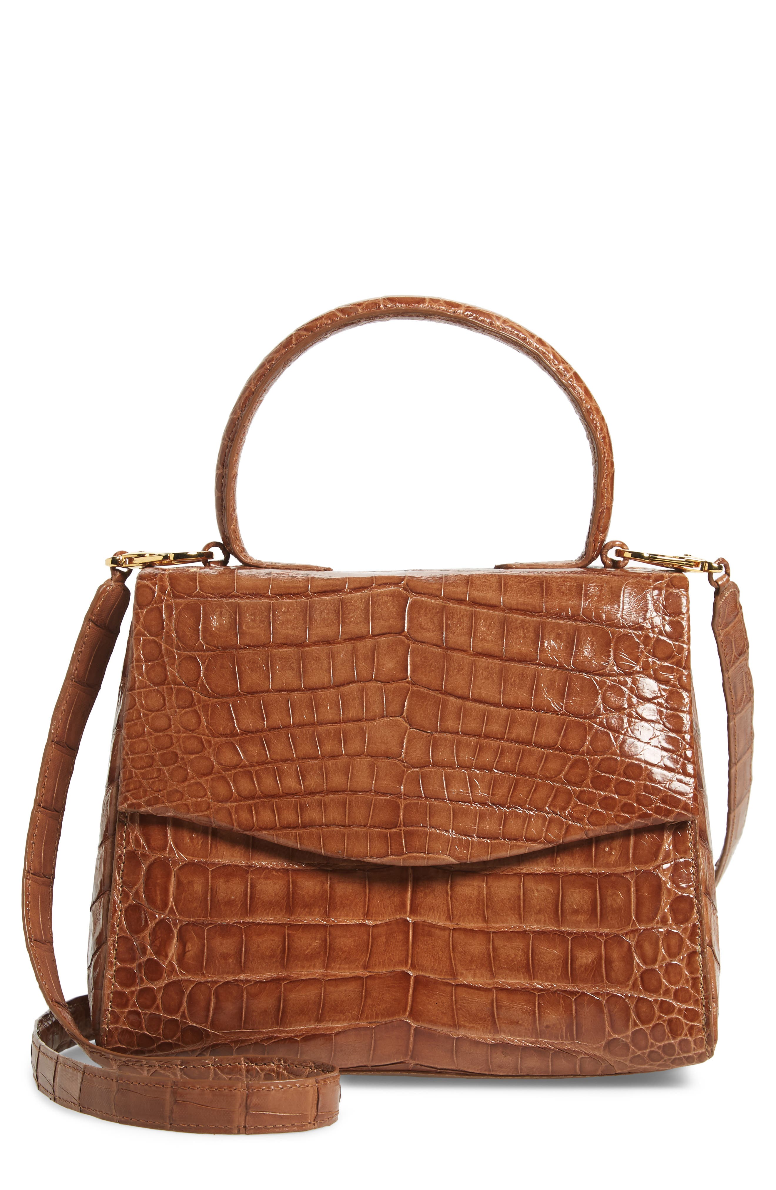 Nancy Gonzalez Lolita Genuine Crocodile Top Handle Bag, Main, color, 