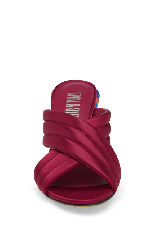 April & Alex Tami Heel In Burgundy
