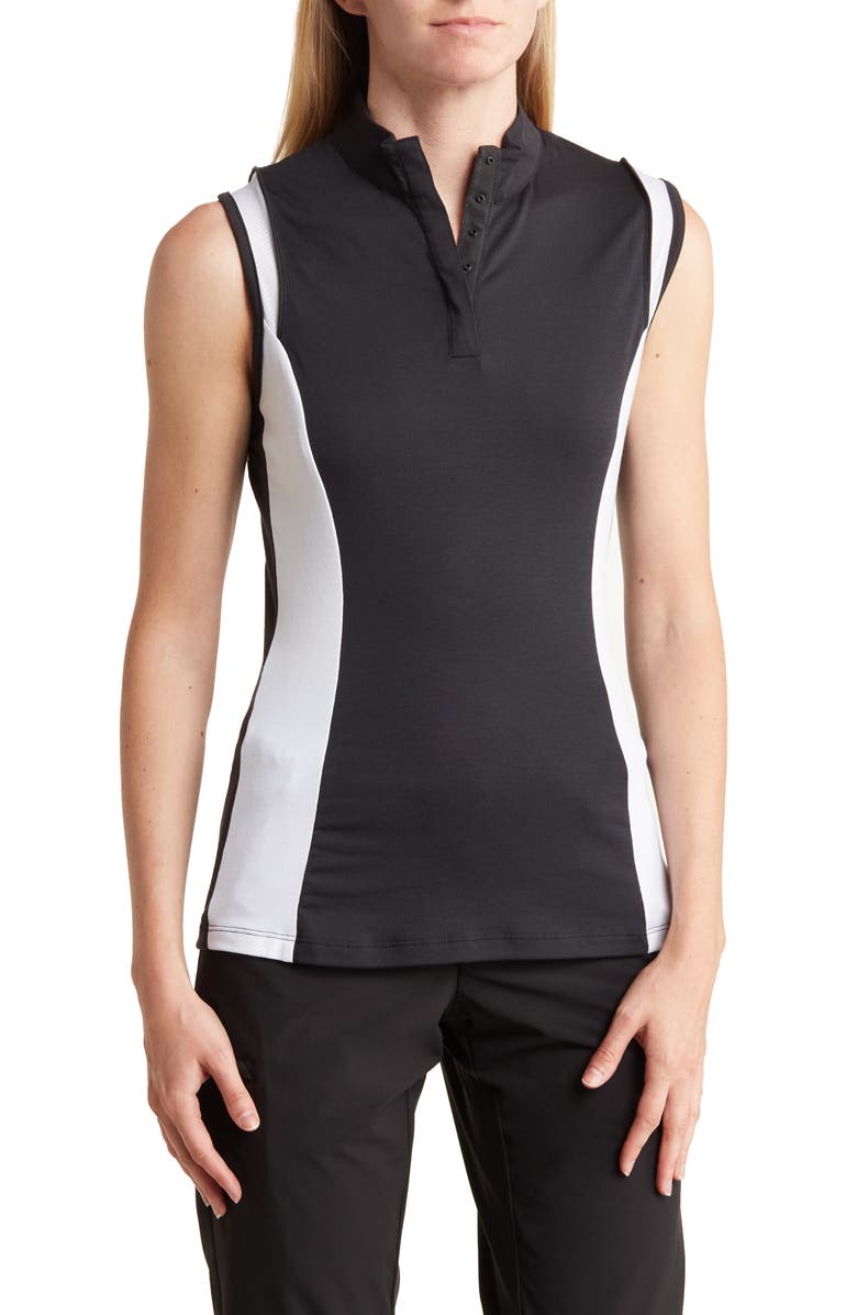 Callaway Colorblock Sleeveless Polo, Main, color, 