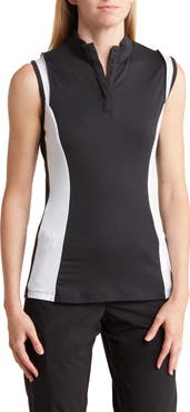 Callaway Colorblock Sleeveless Polo