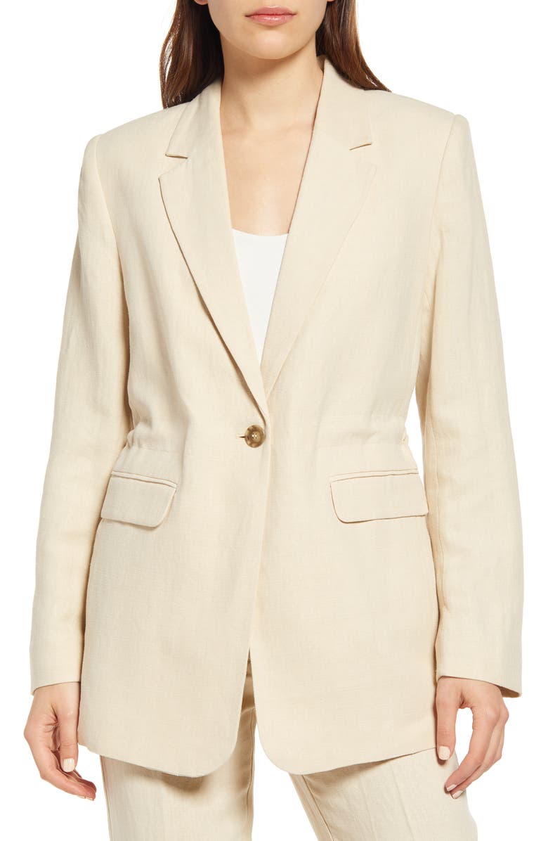 & Other Stories Silk & Linen Blazer, Alternate, color, 