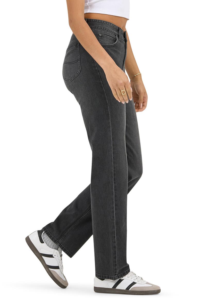 Rider High Waist Straight Leg Jeans, Alternate, color, NIGHT RAYS