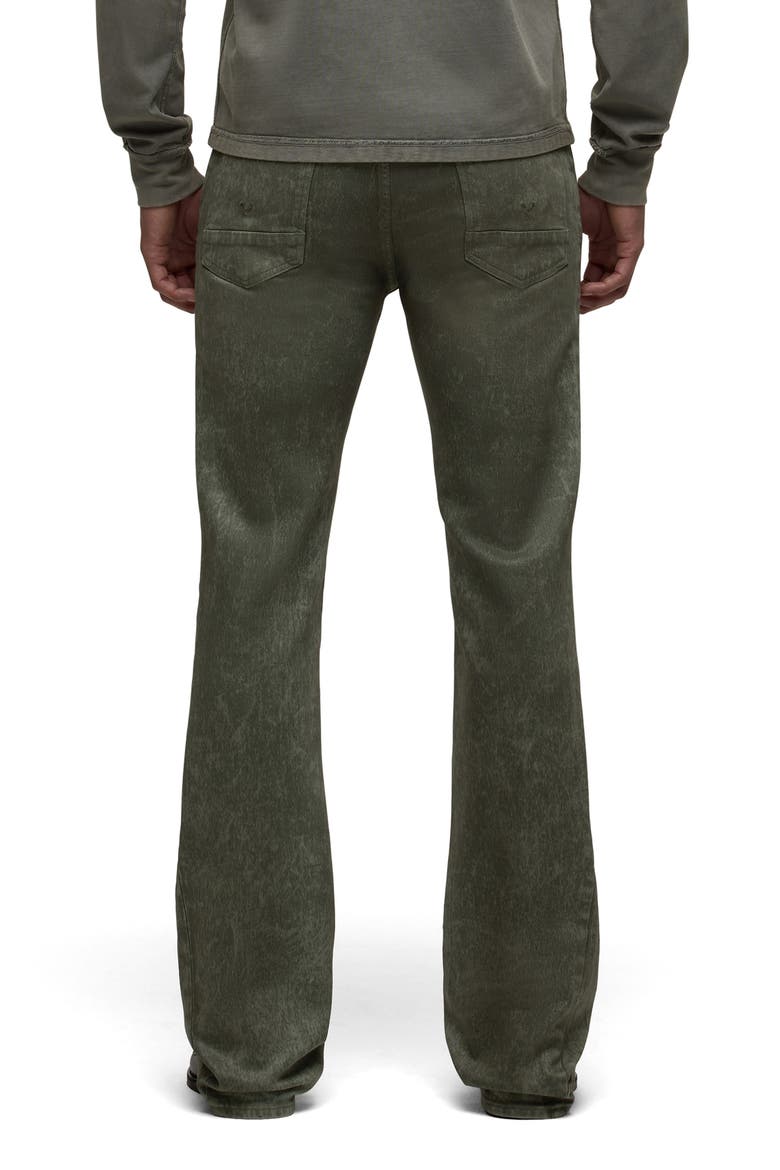 Walker Kick Flare Jeans, Alternate, color, WAX OLIVE