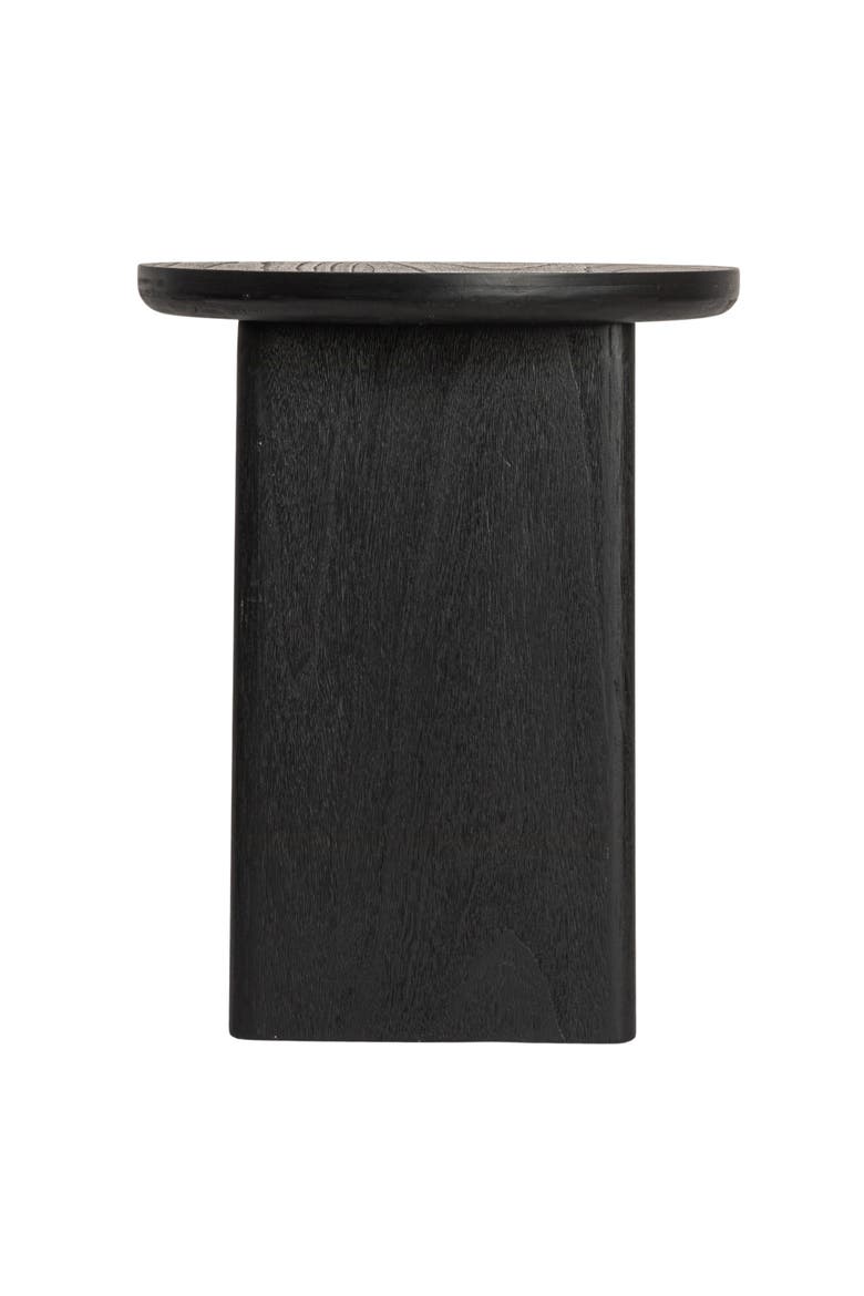 Sturdy Firwood Side Table, Black, Alternate, color, Black