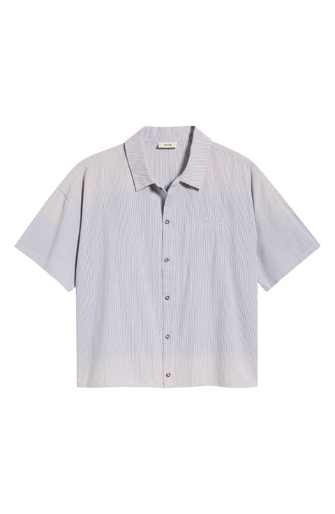 Summer Cotton Button-Up Shirt