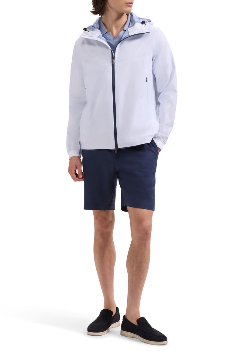 Bugatchi Full Zip Anorak, Alternate, color, White
