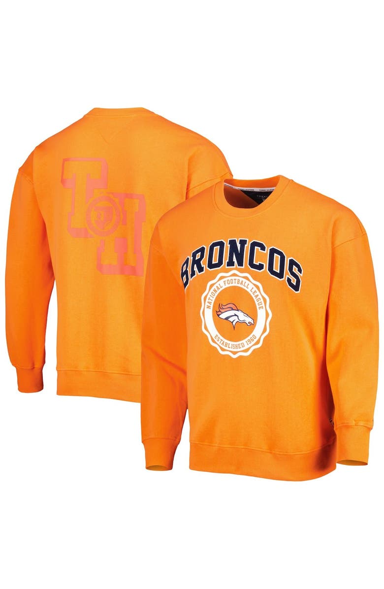 Tommy Hilfiger Men's Tommy Hilfiger Orange Denver Broncos Ronald Crew Sweatshirt, Main, color, Orange