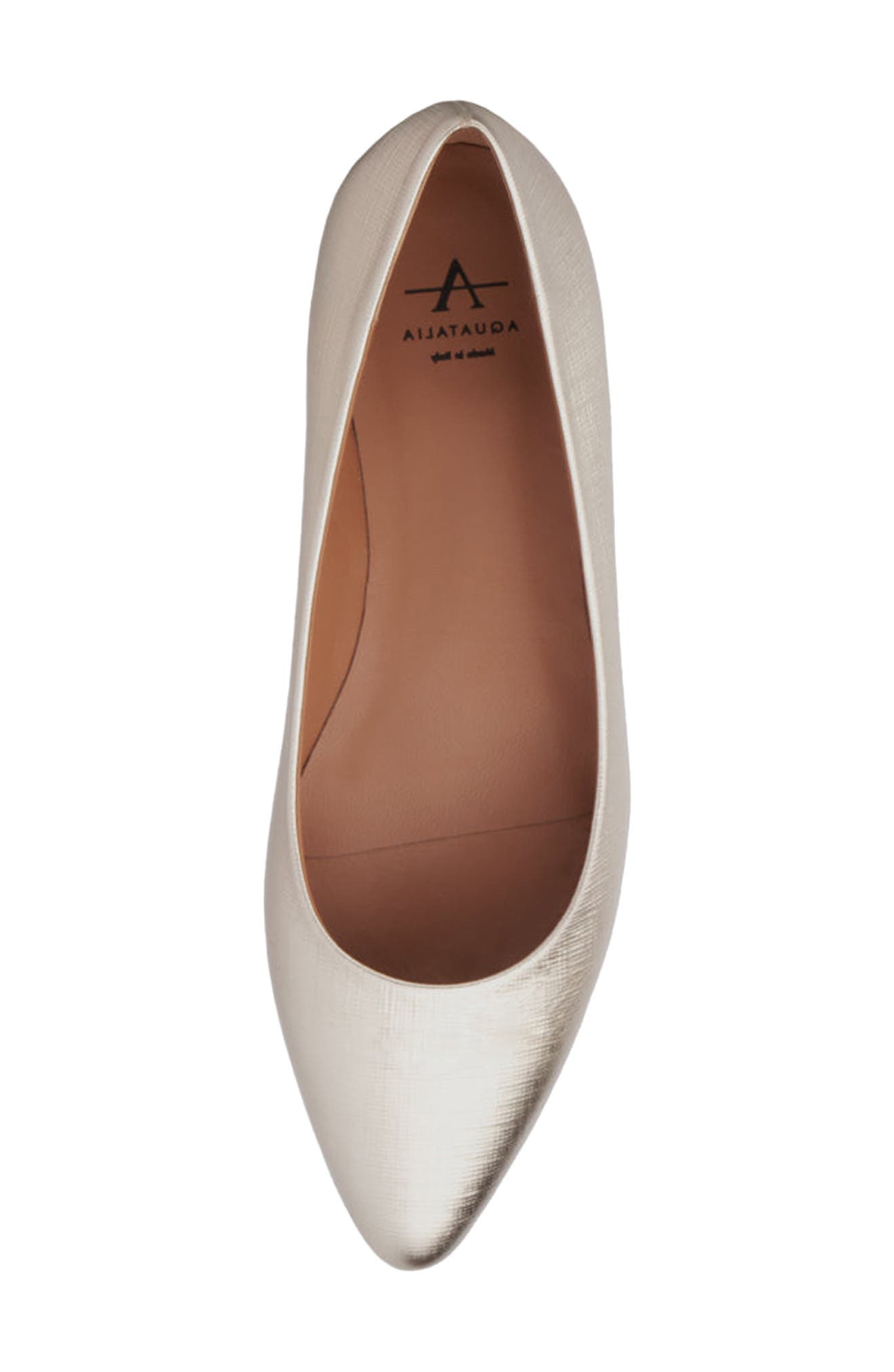 Aquatalia Penina WeatherproofFlat, Alternate, color, Platino