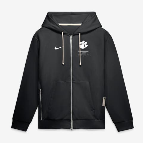 Men's Nike Black Clemson Tigers 2026 Sideline Standard Issue Dri-FIT Full-Zip Hoodie
