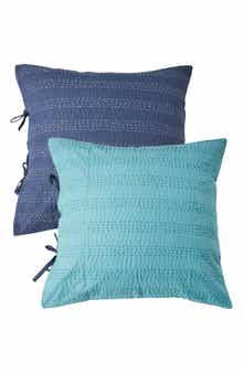 Kantha Set of 2 Reversible Cotton Shams