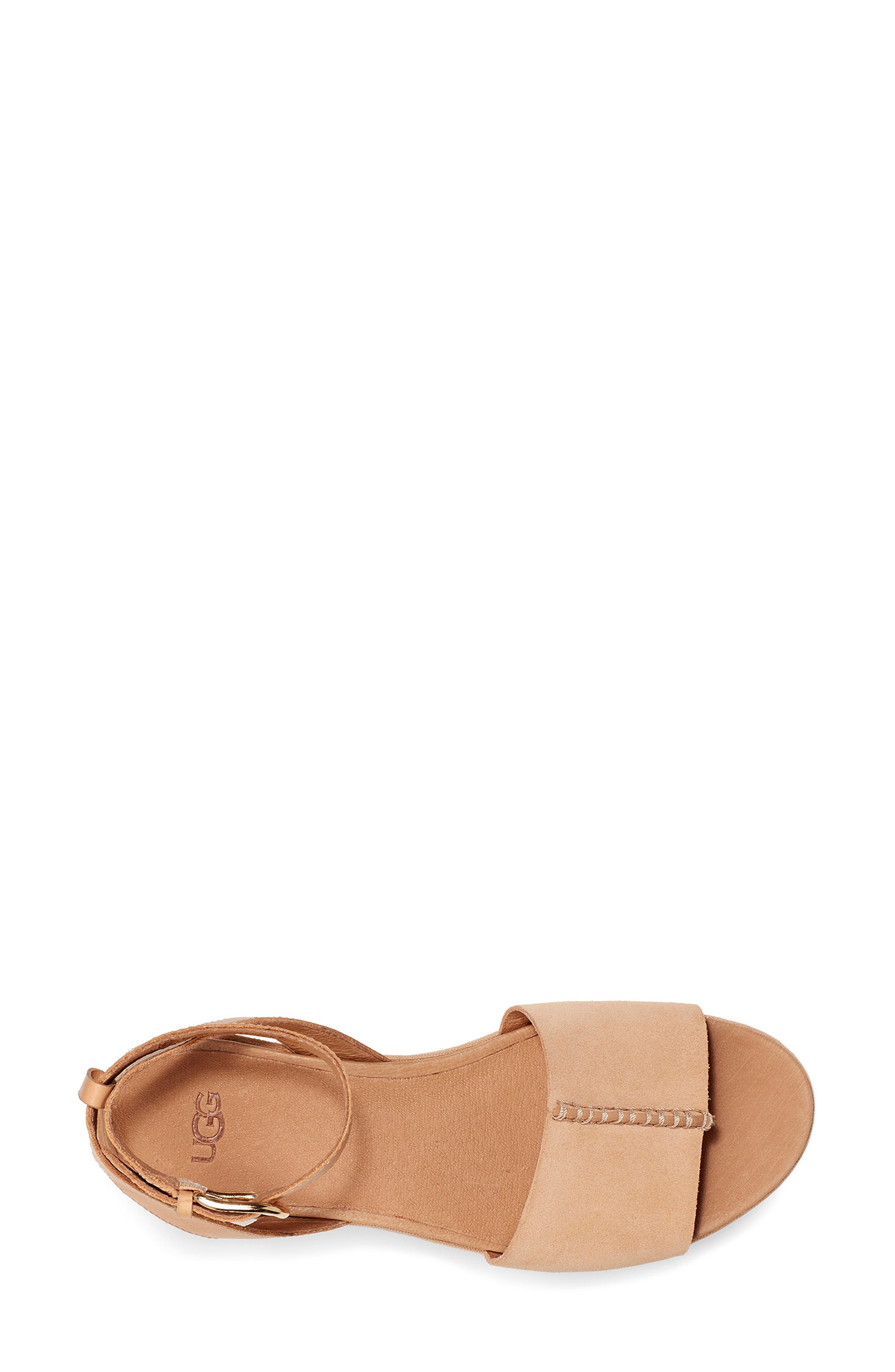 Chapala Platform Wedge Sandal, Alternate, color, BRONZER LEATHER