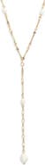 Nordstrom Demi Fine Freshwater Pearl Accent Y-Necklace