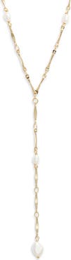 Nordstrom Demi Fine Freshwater Pearl Accent Y-Necklace