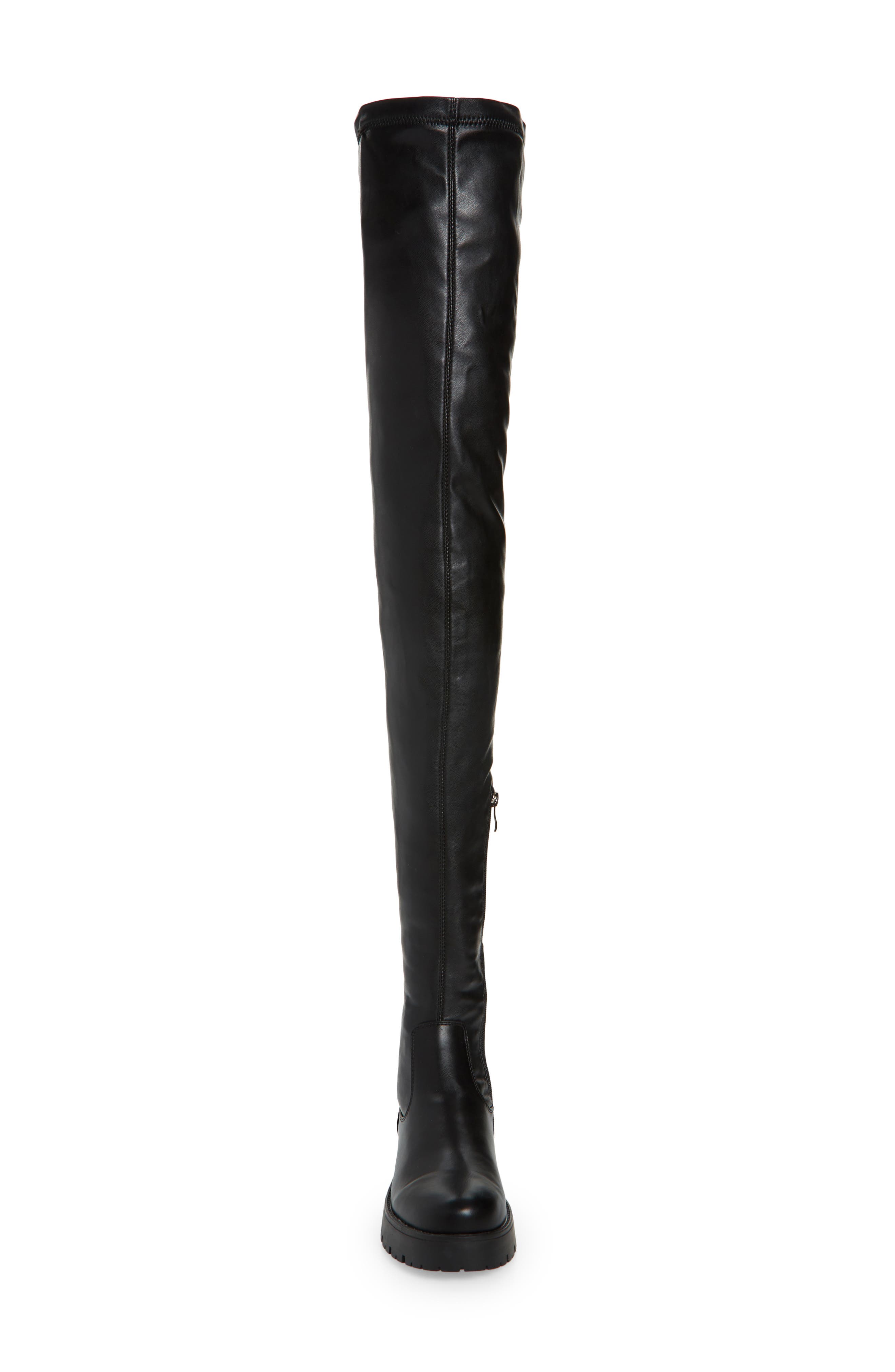 AZALEA WANG Surgical Thigh High Boot, Alternate, color, Black