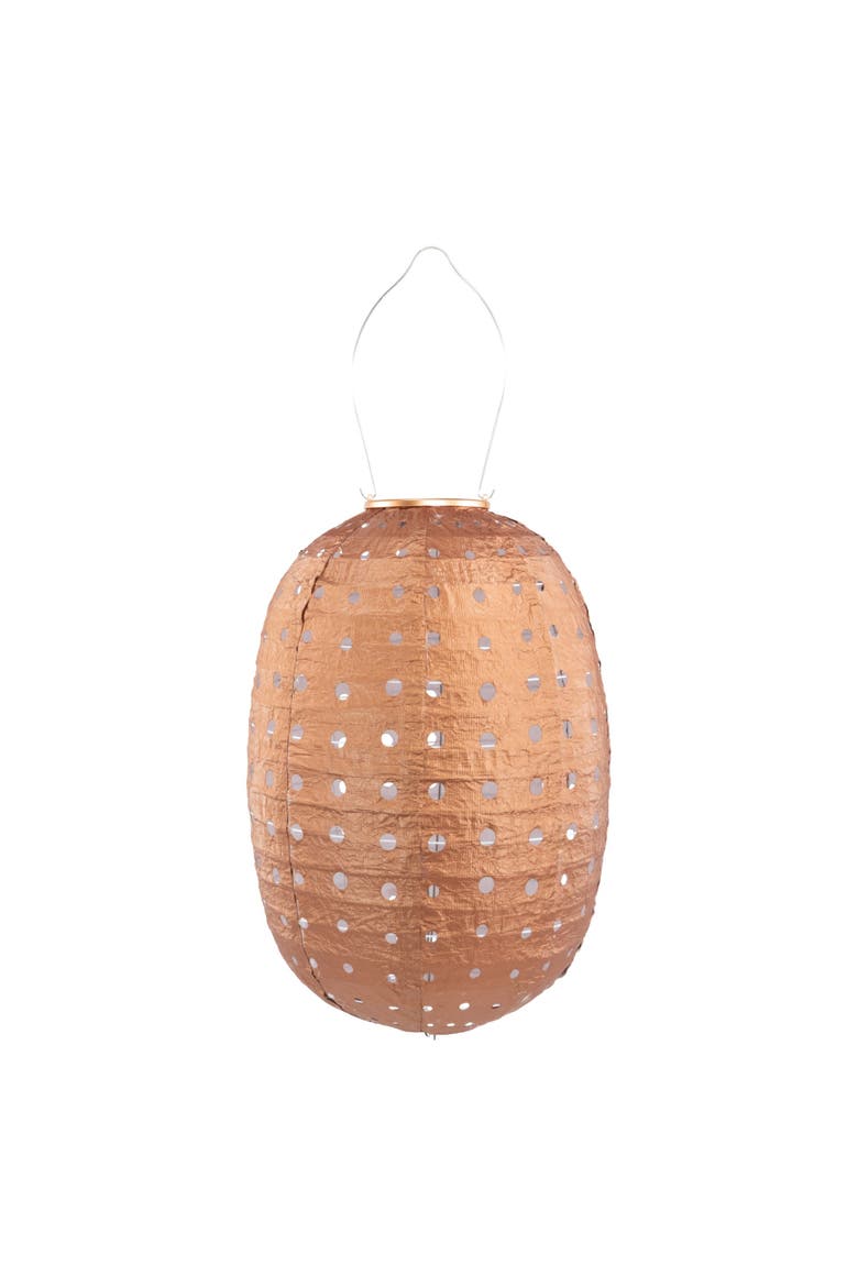 Soji Stella - Barrel Swiss Dot - Solar Lantern, Main, color, Copper