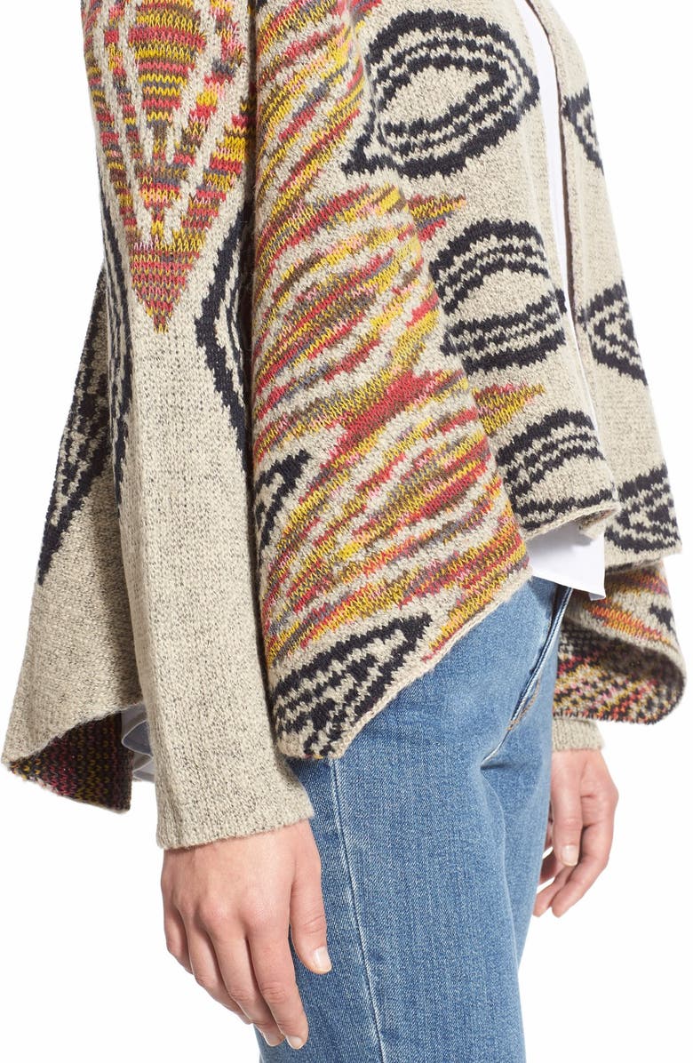 WOVEN HEART GIRLS Woven Heart Diamond Pattern Shawl Cardigan, Alternate, color,