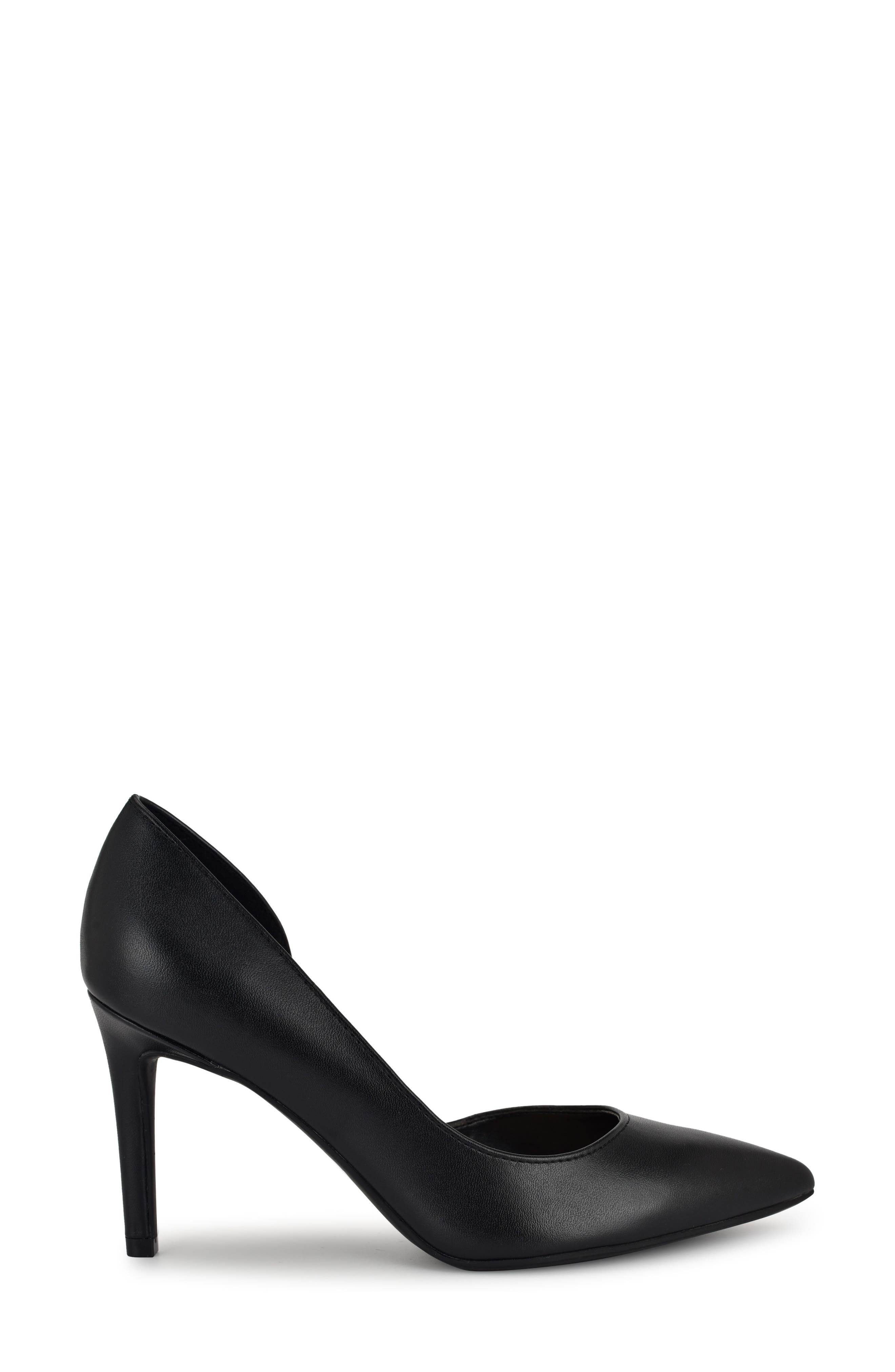 Nine West Everytime d'Orsay Pointed Toe Pump, Alternate, color, Black