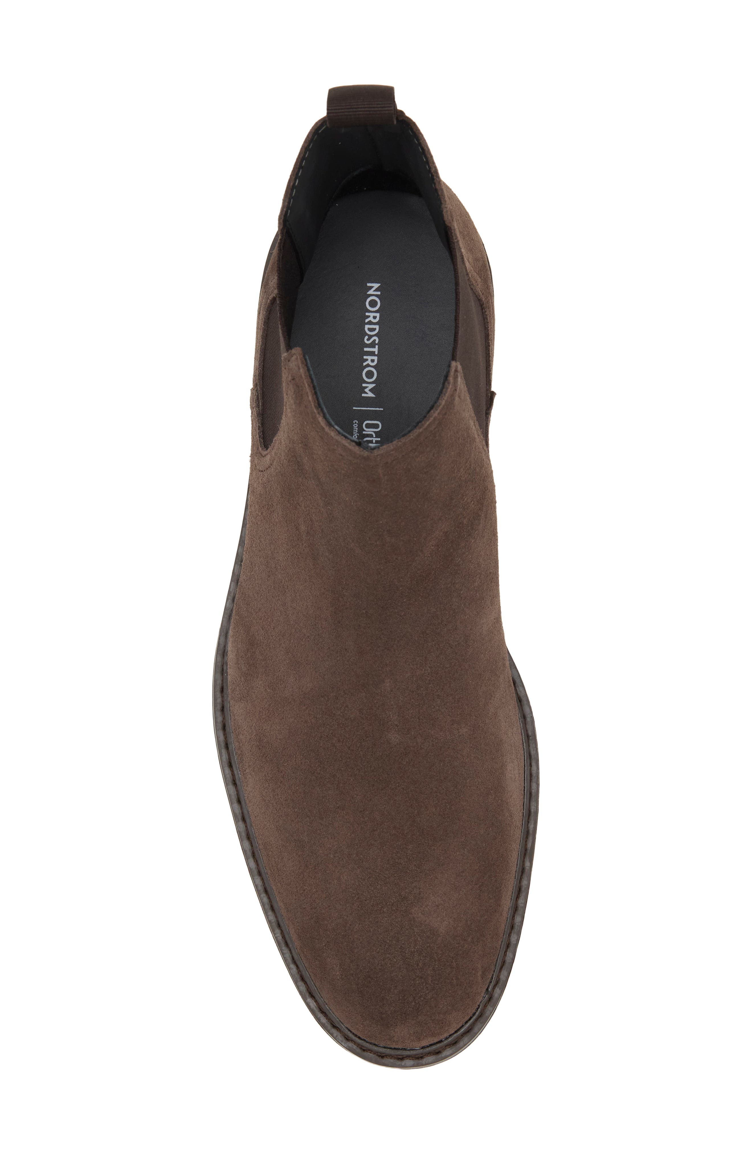 Braddock Leather Chelsea Boot, Alternate, color, DARK BROWN OILED SUEDE