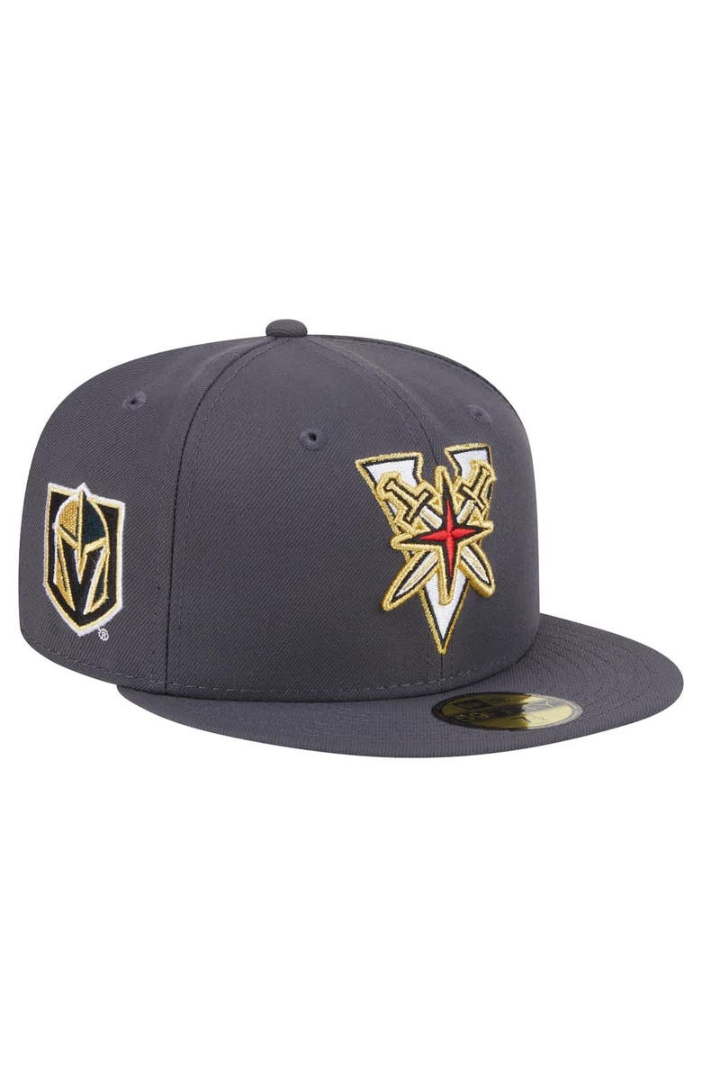 New Era Men's New Era  Black Vegas Golden Knights Deceptor 59FIFTY Fitted Hat, Alternate, color, 