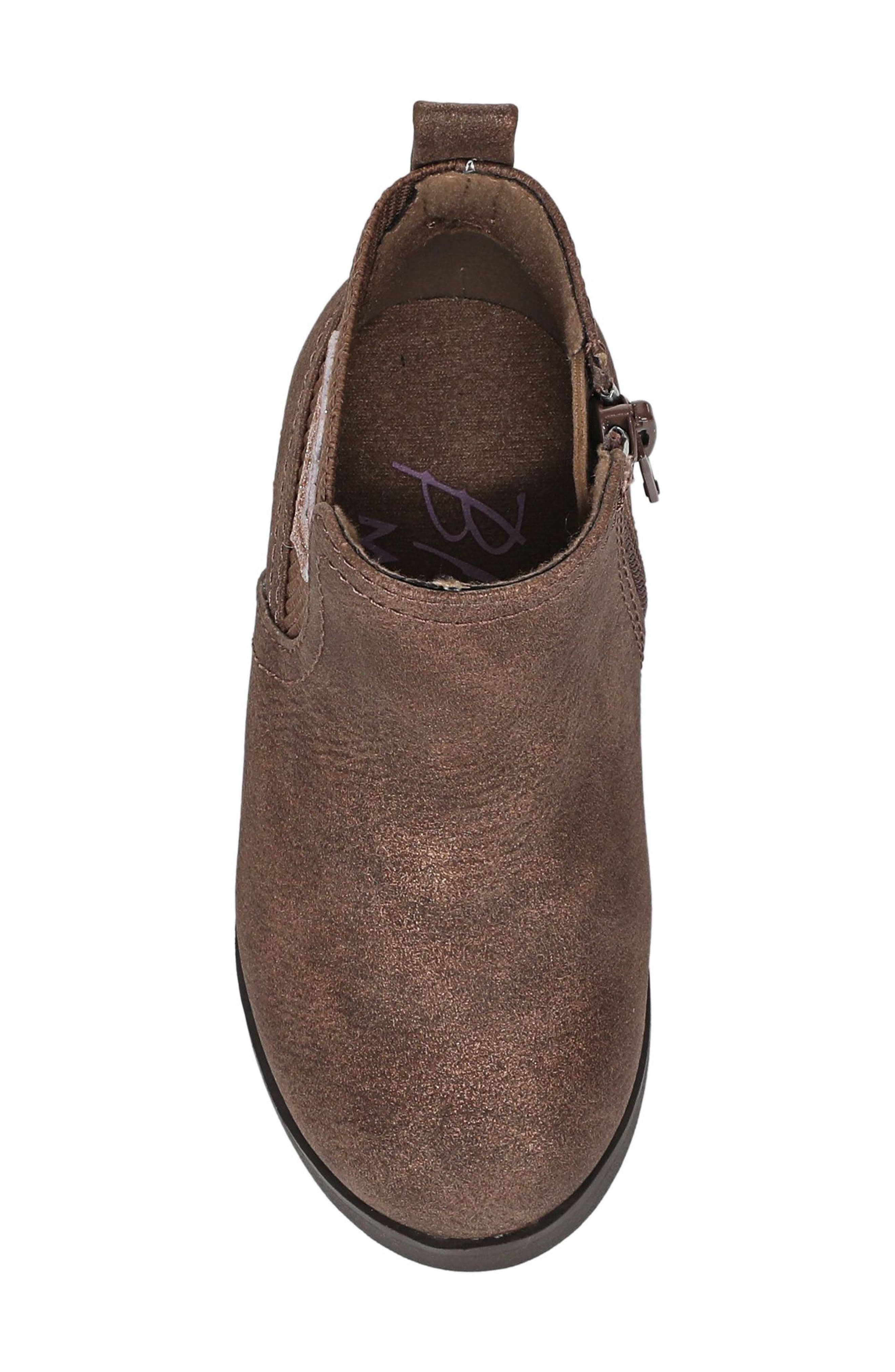 Kids' Sander Faux Leather Bootie, Alternate, color, SADDLE FAUX LEATHER